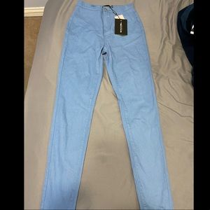 Light blue high rise jeans